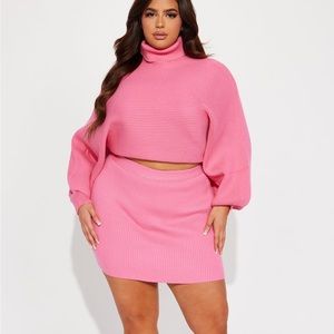 2 Piece Sweater Skirt Set